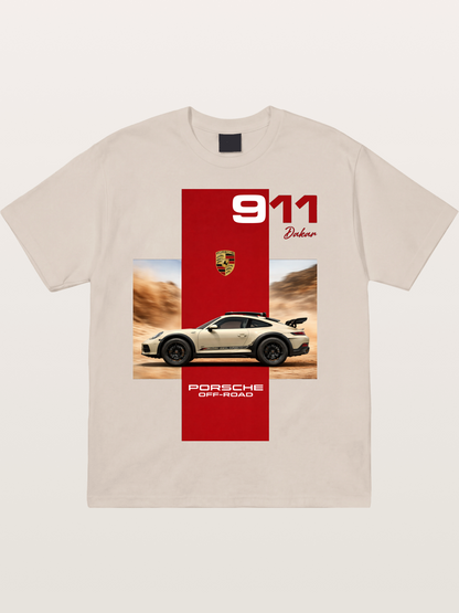 Porsche 911 Offroad Safari Style Cotton T-shirt