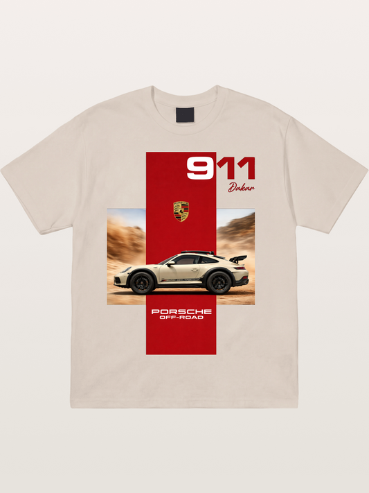 Porsche 911 Offroad Safari Style Cotton T-shirt