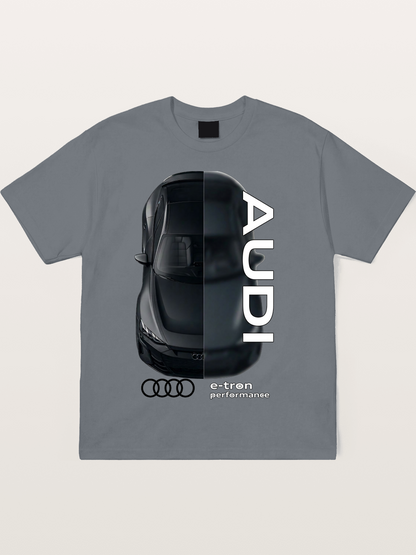 Audi E-Tron Split View Print Cotton T-shirt