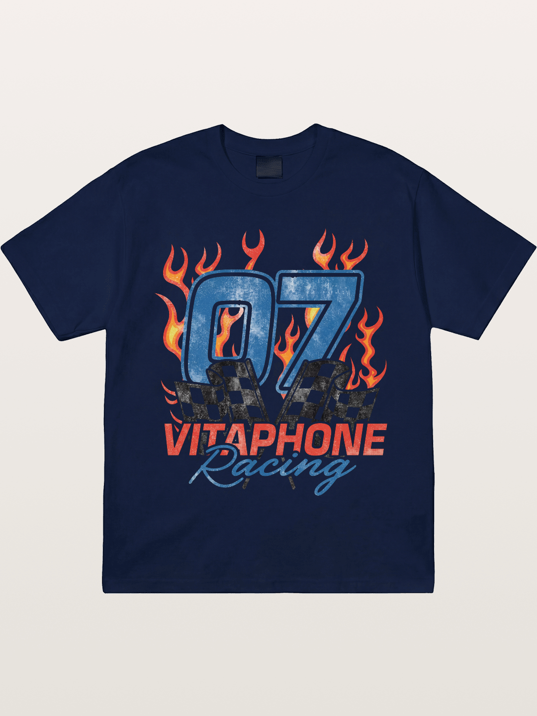 07 Racing Flame Gildan T-shirt