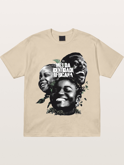 Juneteenth African Identity Faces Gildan T-shirt