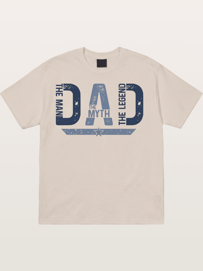 Dad The Man The Myth Legend Cotton T-shirt
