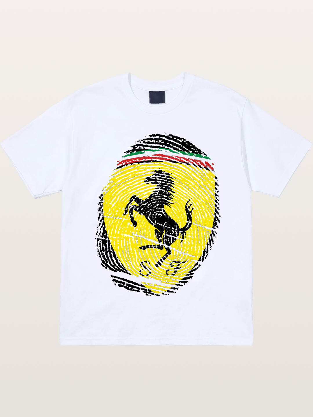 Ferrari Fingerprint Logo Gildan T-shirt