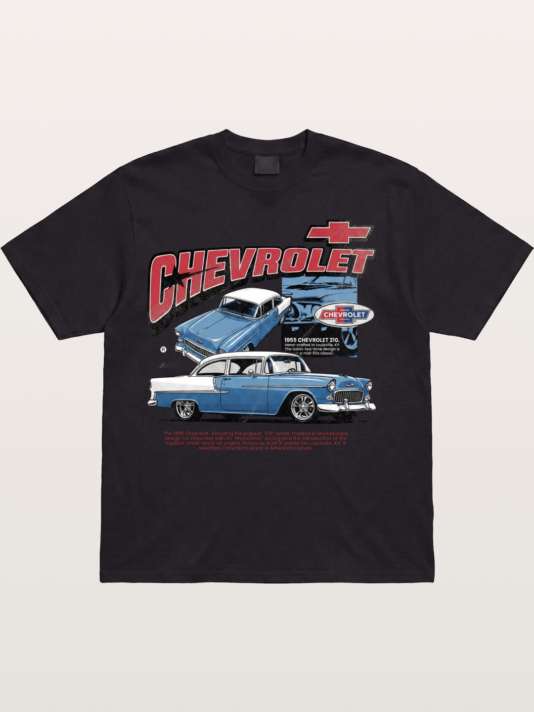 1955 Chevy 210 Custom Art Print Cotton T-shirt