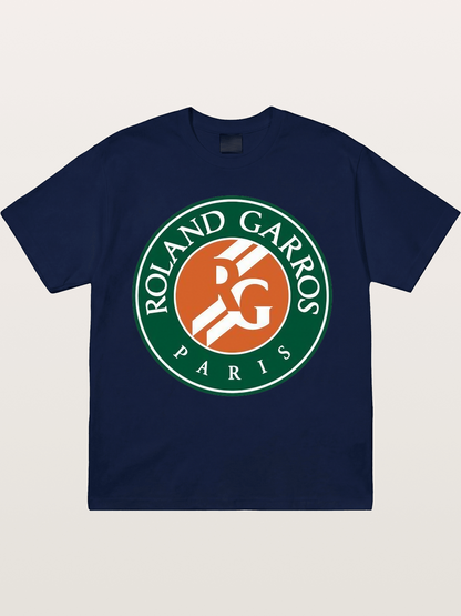 Roland Garros Paris Logo Print Gildan T-shirt