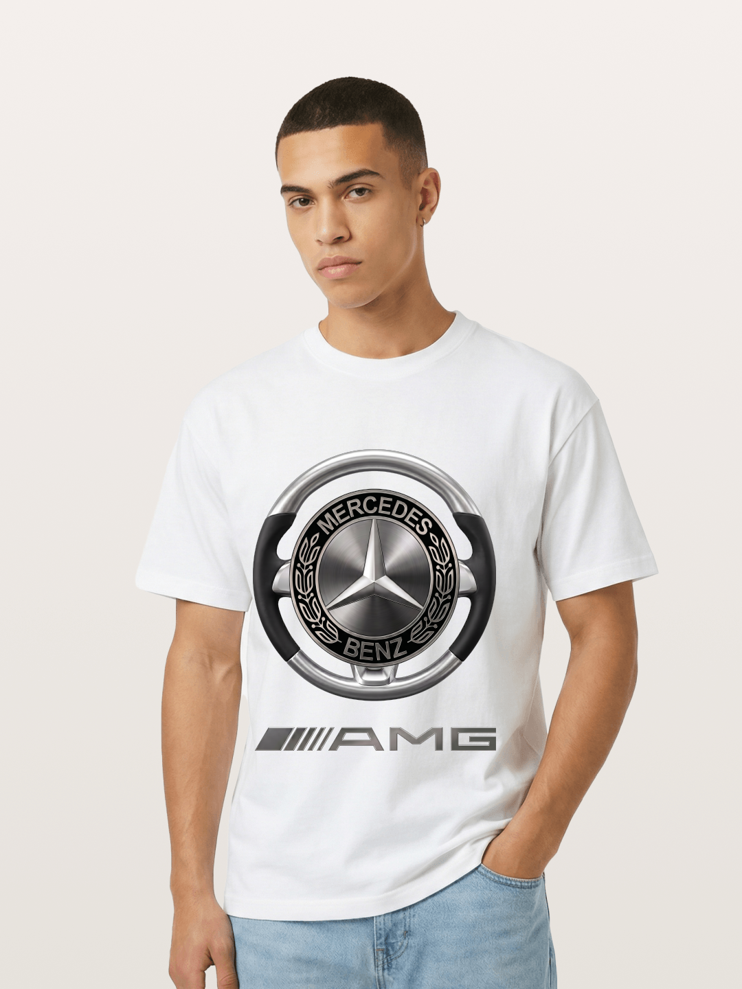 Mercedes-Benz 3D AMG Logo Gildan T-shirt