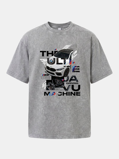 BMW M8 Tech Collage Poster Washed T-shirt