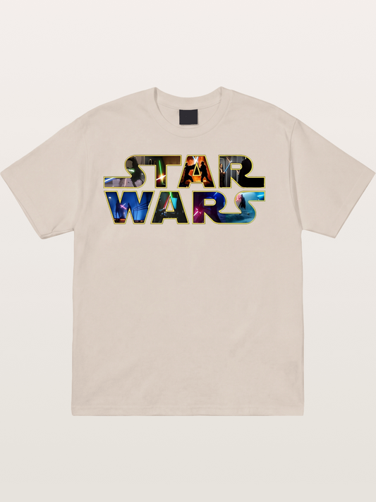 Star Wars Classic Logo Movie Cotton T-shirt