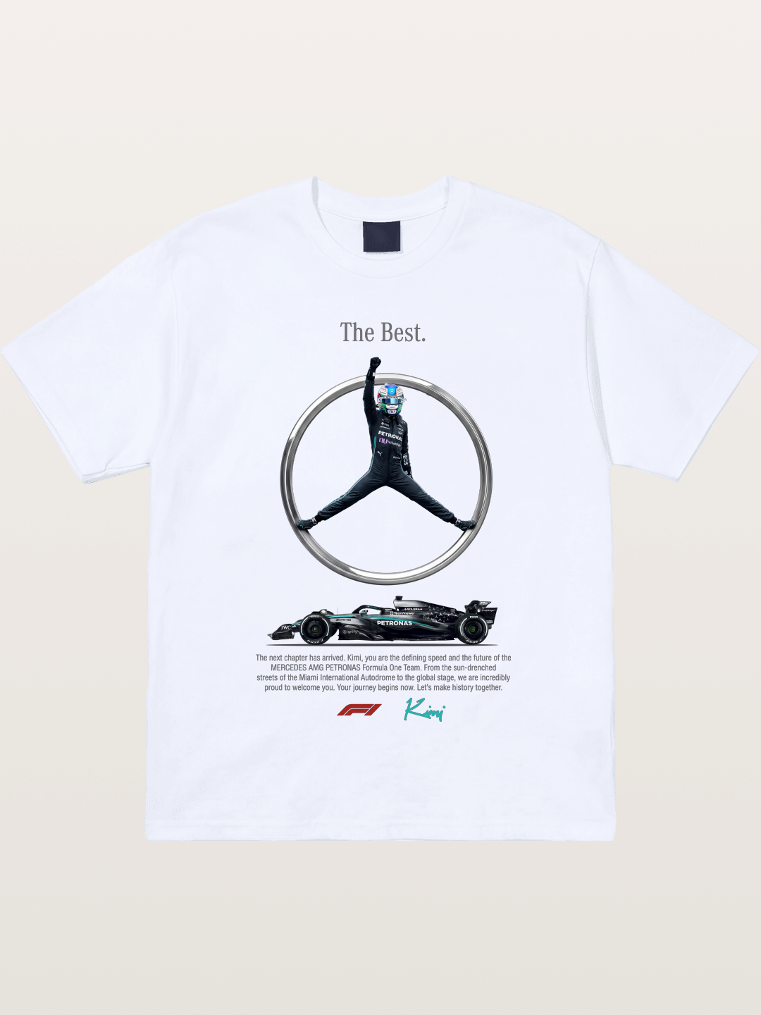 Kimi Mercedes Star Pose Gildan T-shirt