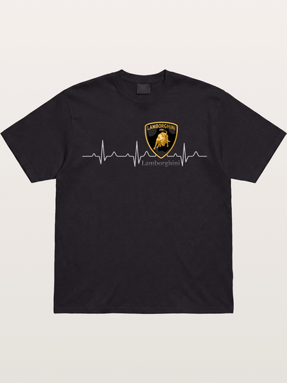 Lamborghini Heartbeat ECG Line Gildan T-shirt