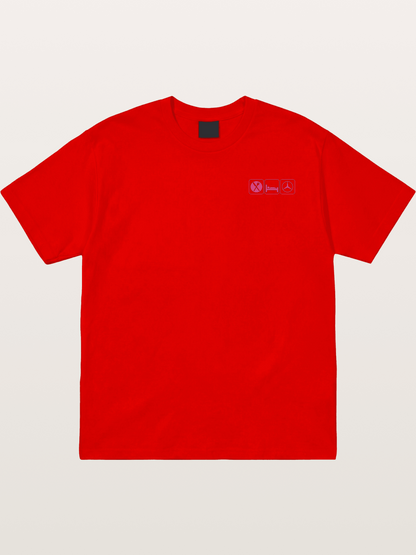 Eat Sleep Mercedes Pink Print Cotton T-shirt