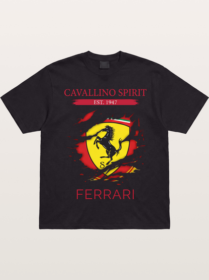 Ferrari 1947 Tear Logo Gildan T-shirt