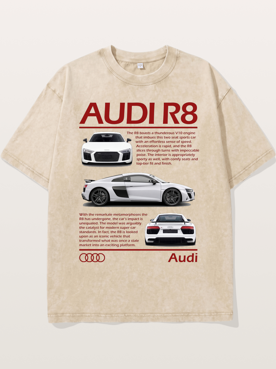 Audi R8 Multi Angle Showcase Washed T-shirt