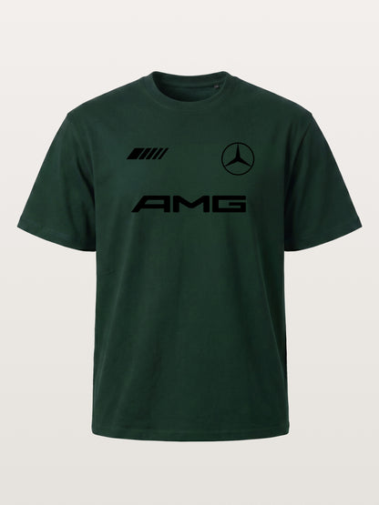 Bold Black AMG With Three Strip Mark Gildan T-shirt