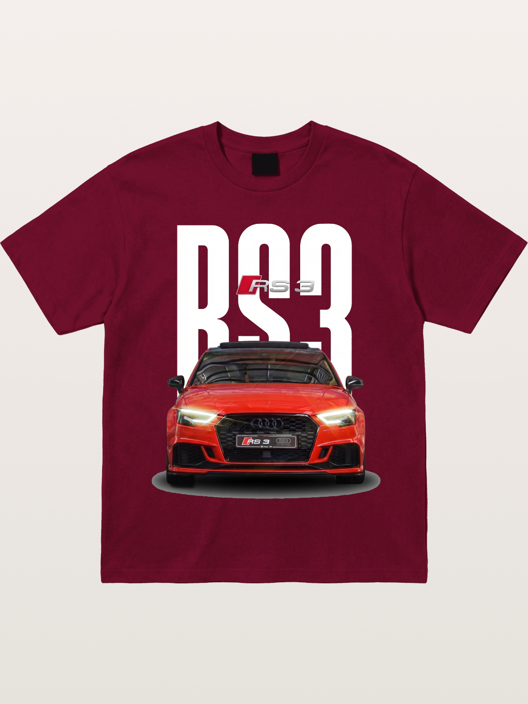 Audi RS3 Red Performance Sedan Gildan T-shirt