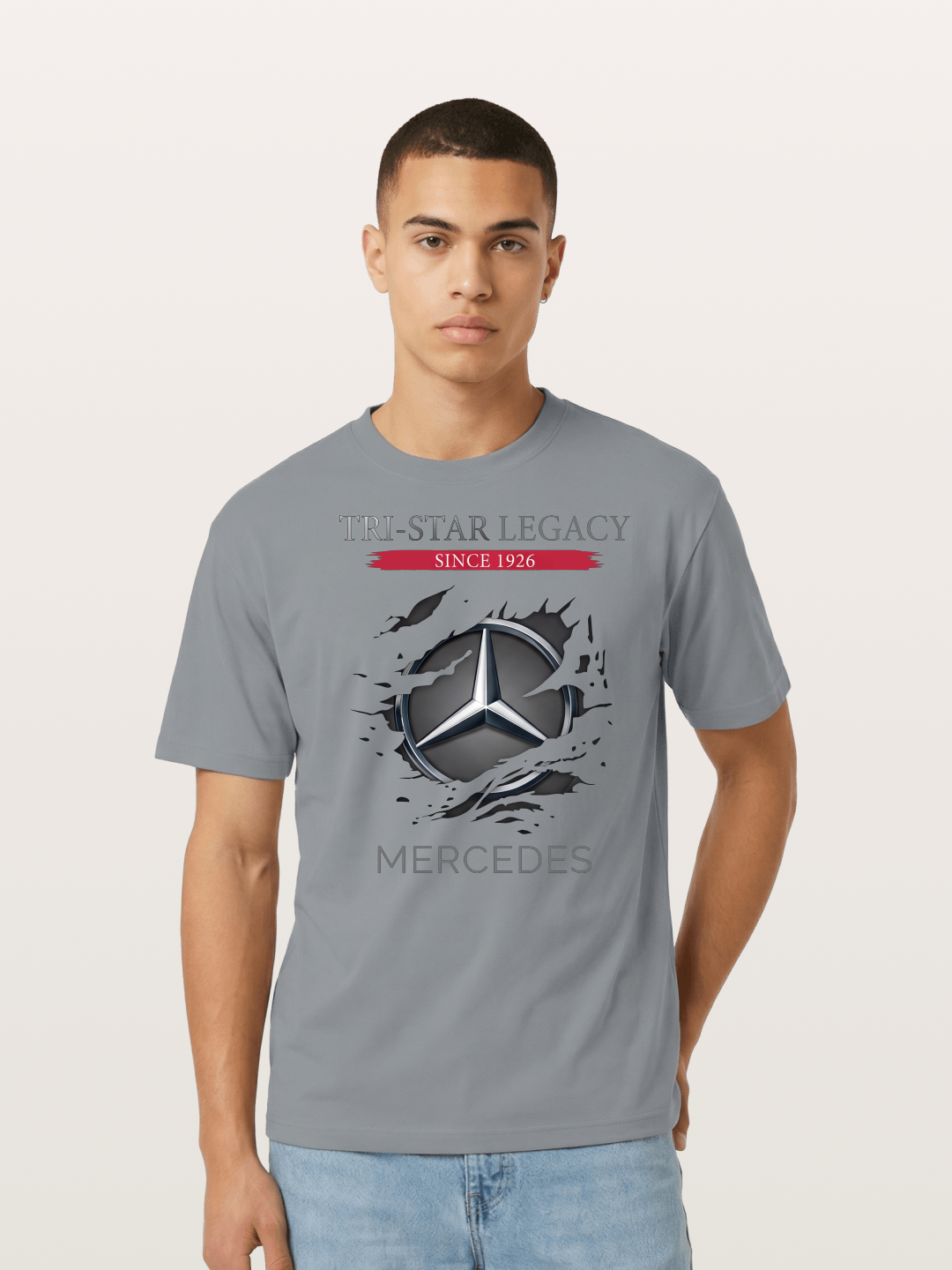 Mercedes 1926 Tear Logo Cotton T-shirt