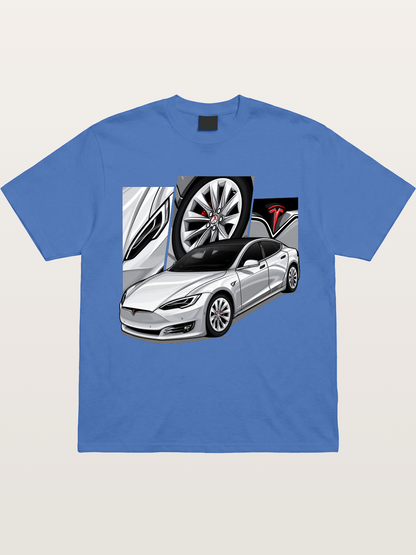 Tesla Model 3 Artwork Gildan T-shirt