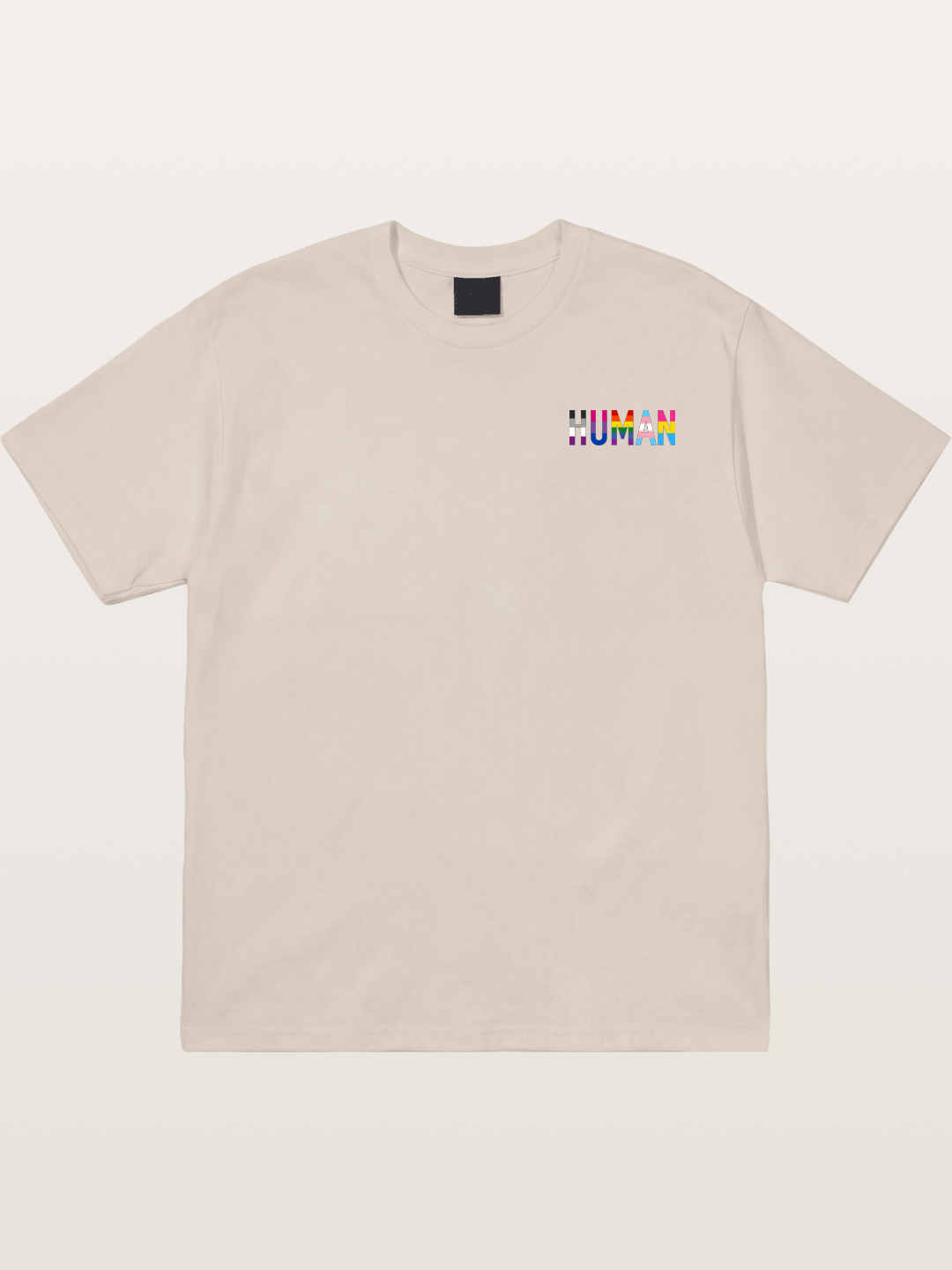Human Pride Typography Art Cotton T-shirt