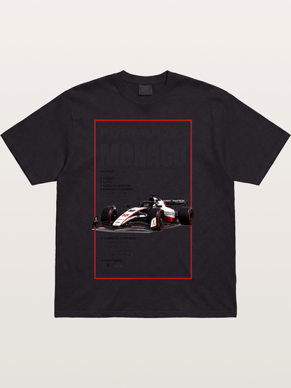 F1 Monaco Grand Prix Fact Sheet Cotton T-shirt