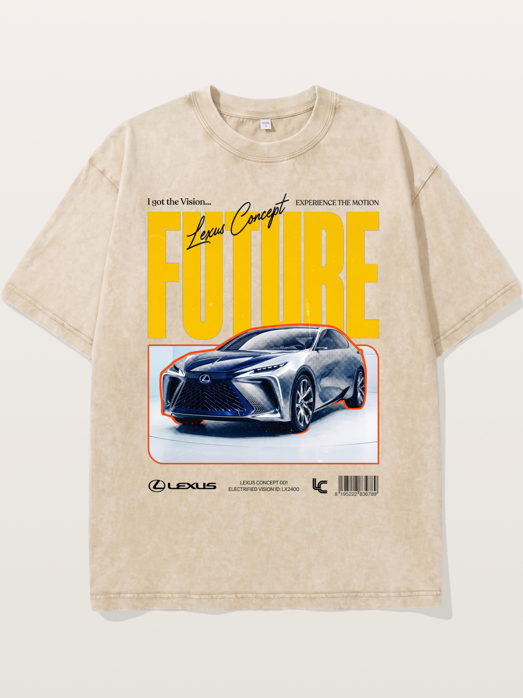 Future Lexus Concept Magazine Washed T-shirt