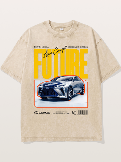 Future Lexus Concept Magazine Washed T-shirt