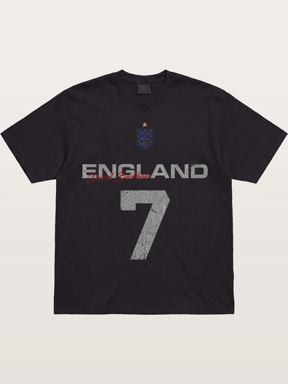 England Beckham 7 Vintage Gildan T-shirt