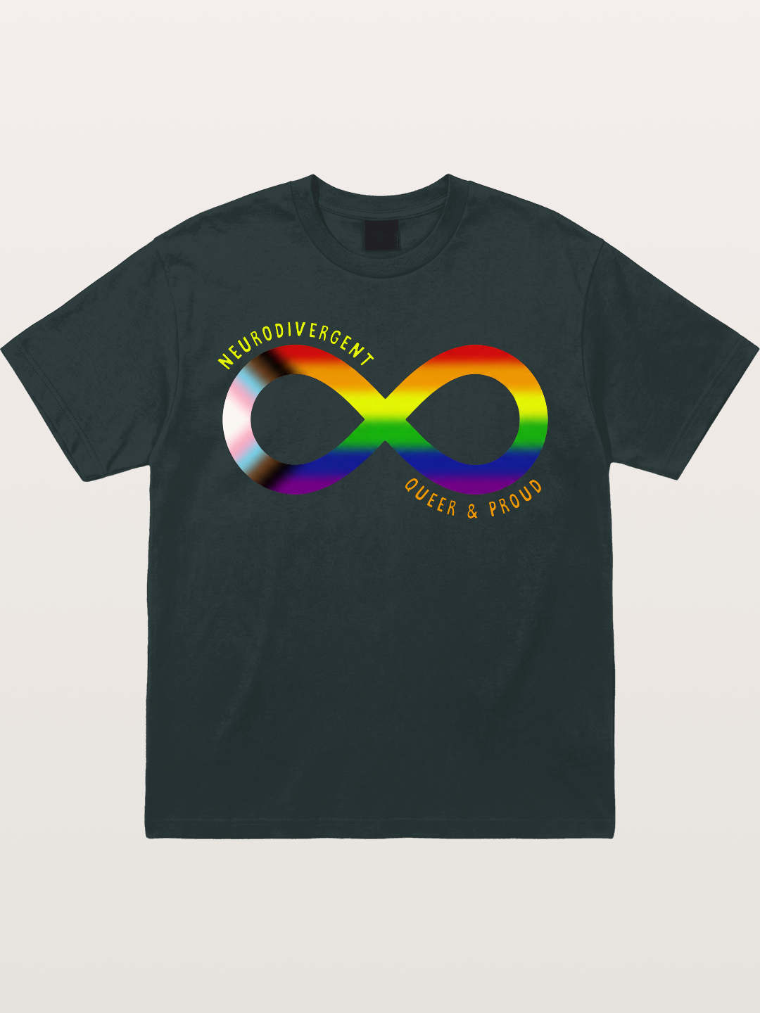 Neurodivergent Queer Infinity Symbol Gildan T-shirt