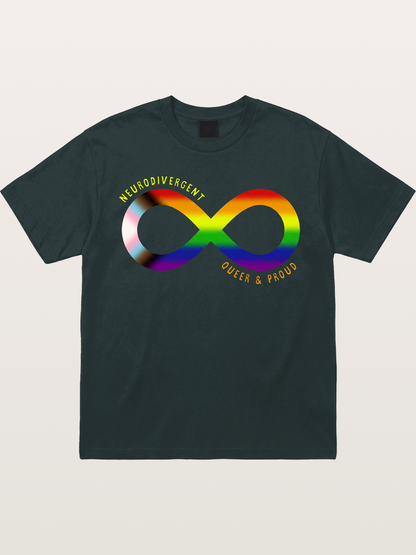 Neurodivergent Queer Infinity Symbol Gildan T-shirt