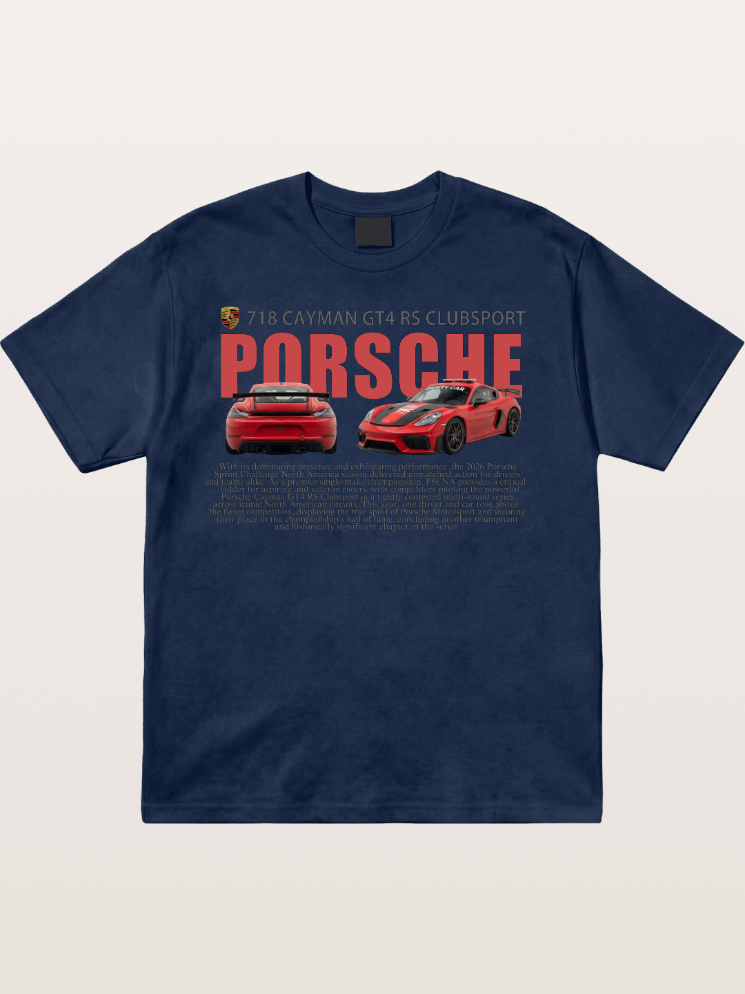 Porsche 718 Cayman GT4 RS Cotton T-shirt