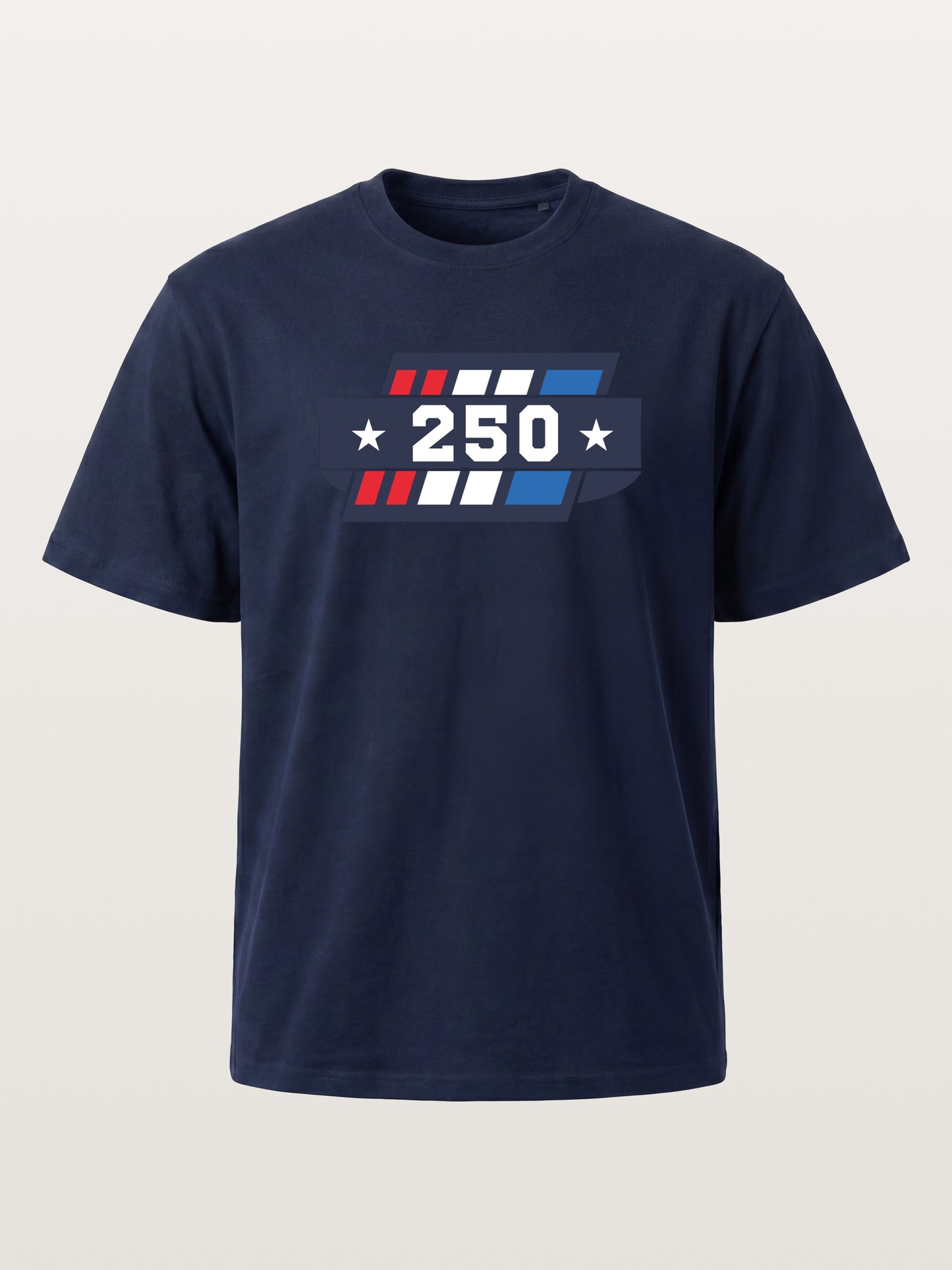 250th Anniversary Star Stripes Badge Cotton T-shirt