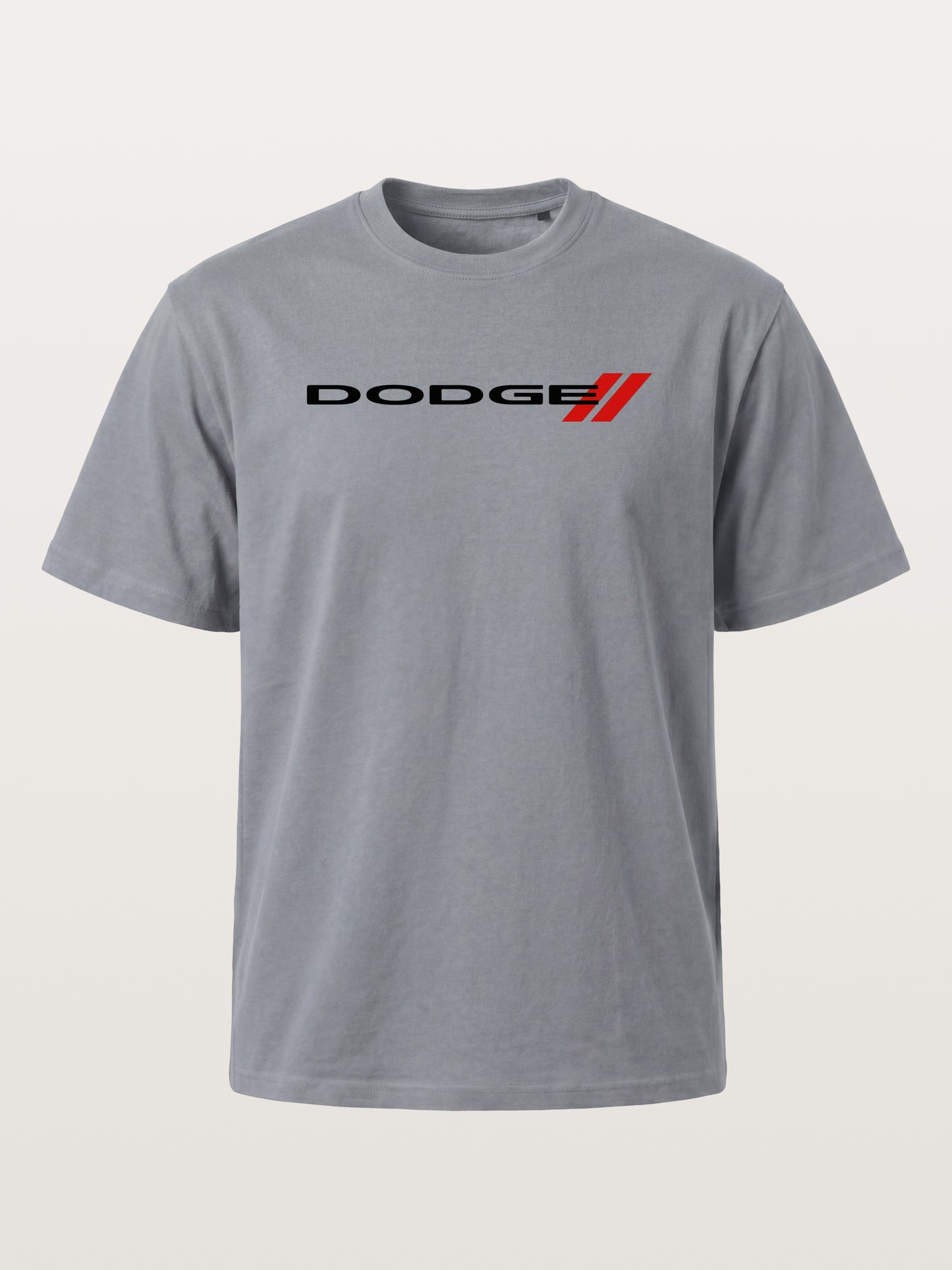 Dodge Red Strip Badge Print Gildan T-shirt