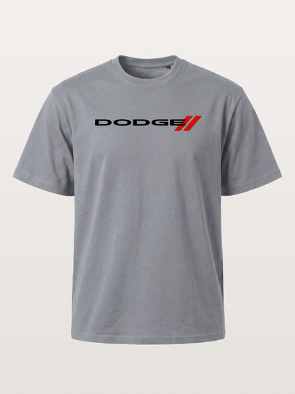 Dodge Red Strip Badge Print Gildan T-shirt