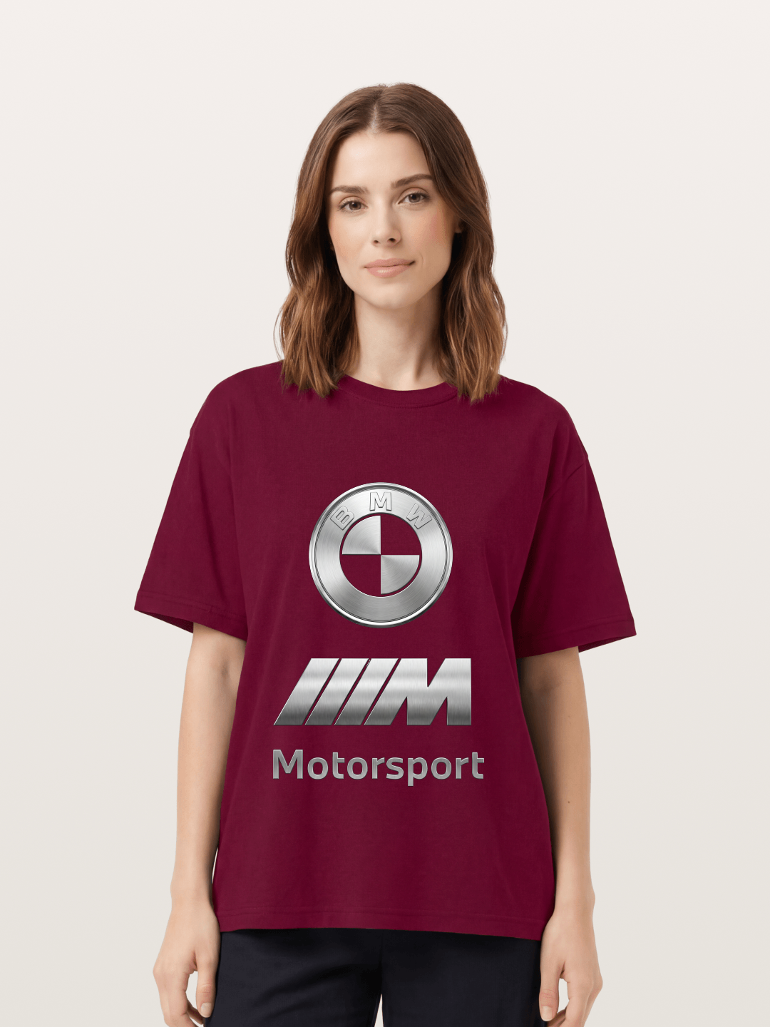 BMW Motorsport Metal Logo Art Gildan T-shirt