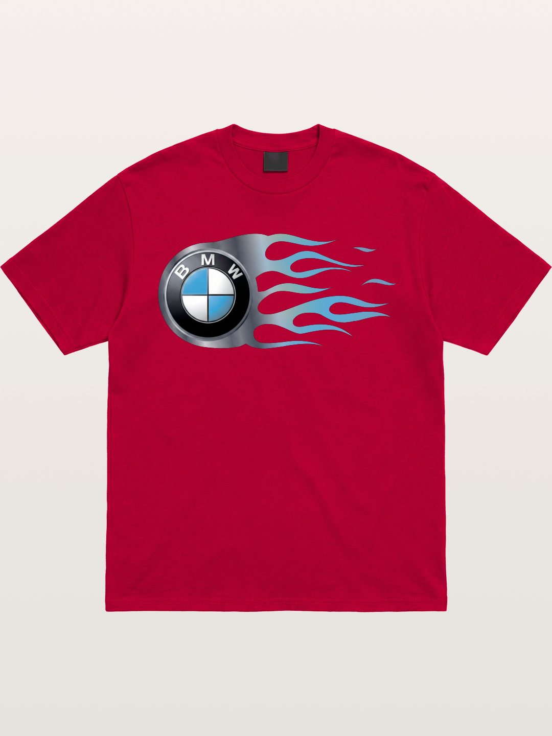 BMW Roundel With Blue Flame Gildan T-shirt