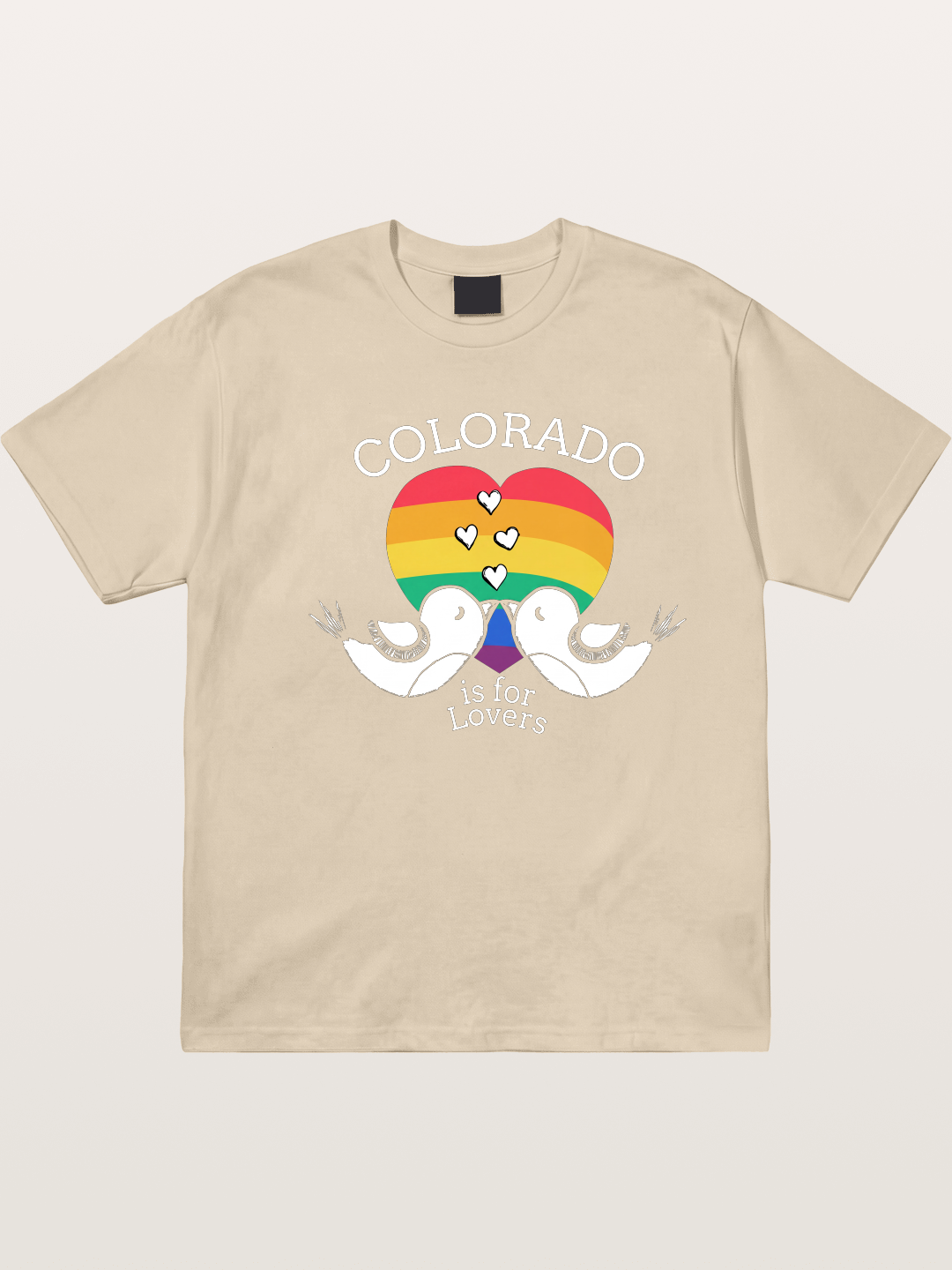 Colorado Trans Pride Heart Design Gildan T-shirt