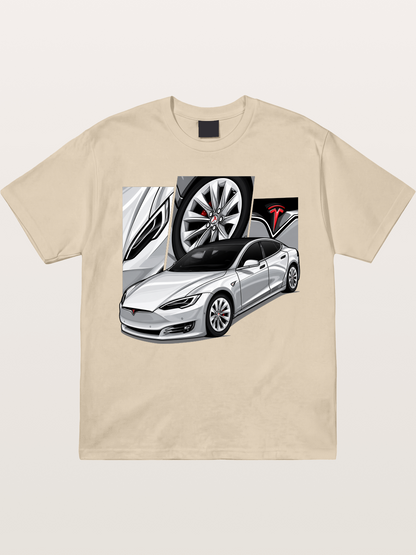 Tesla Model 3 Artwork Gildan T-shirt