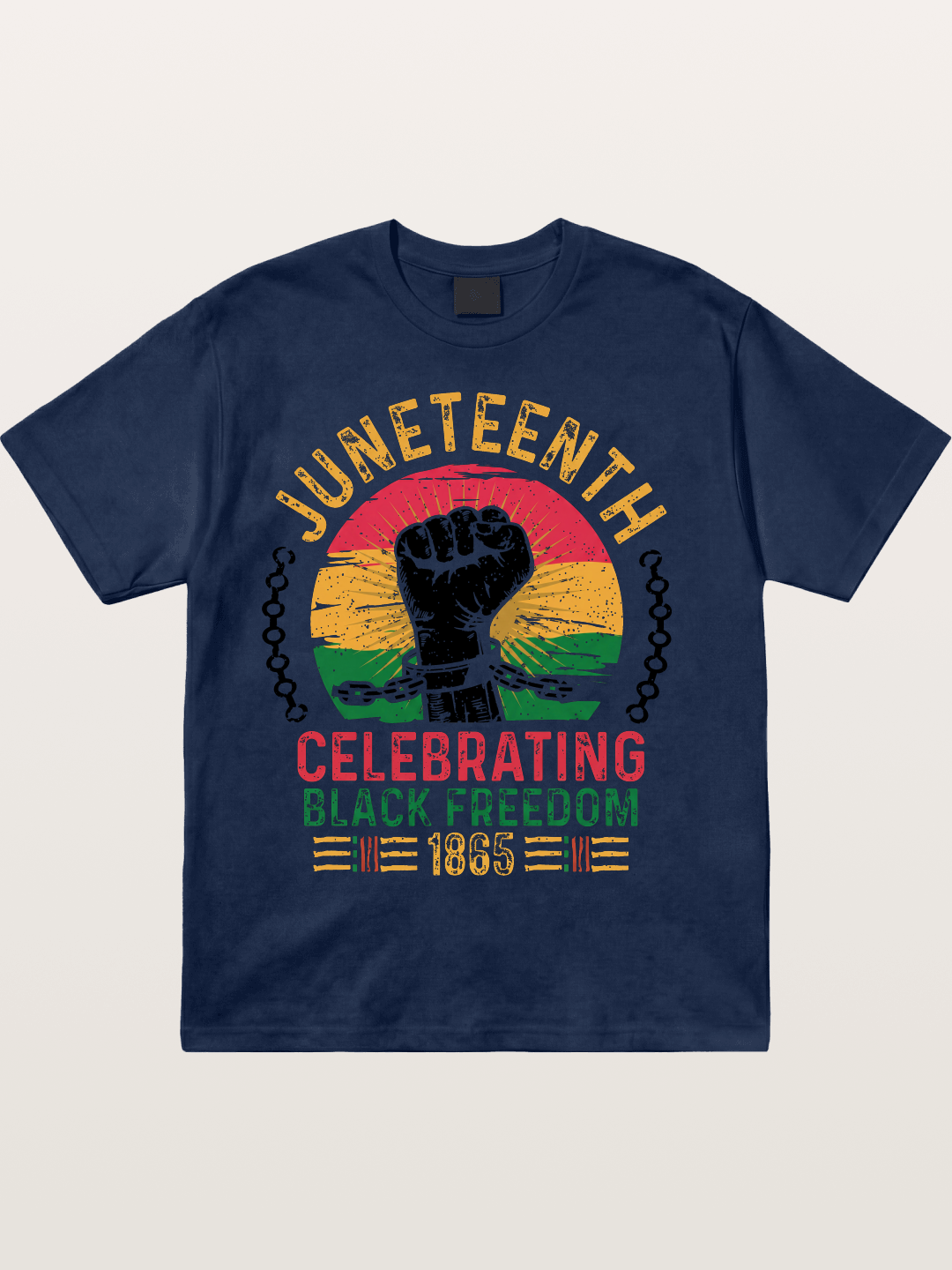 Juneteenth Black Freedom Fist Cotton T-shirt