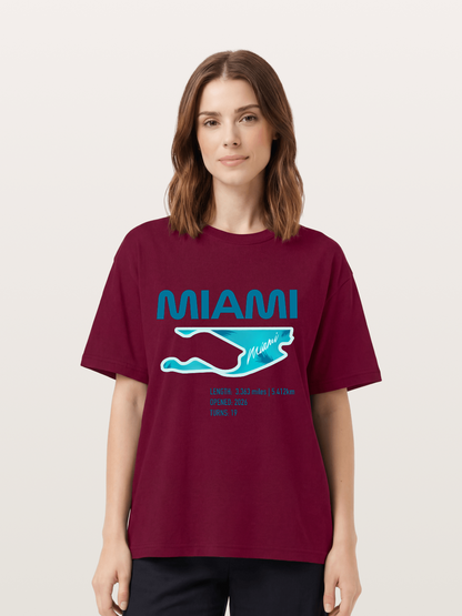 Miami F1 Circuit Map 2026 Gildan T-shirt
