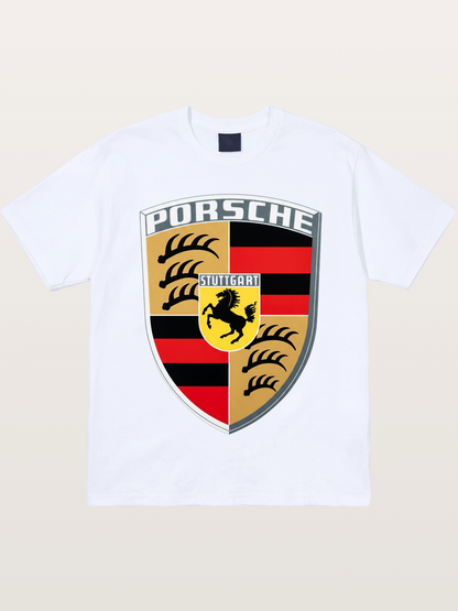 Porsche Crest Shield Design Gildan T-shirt