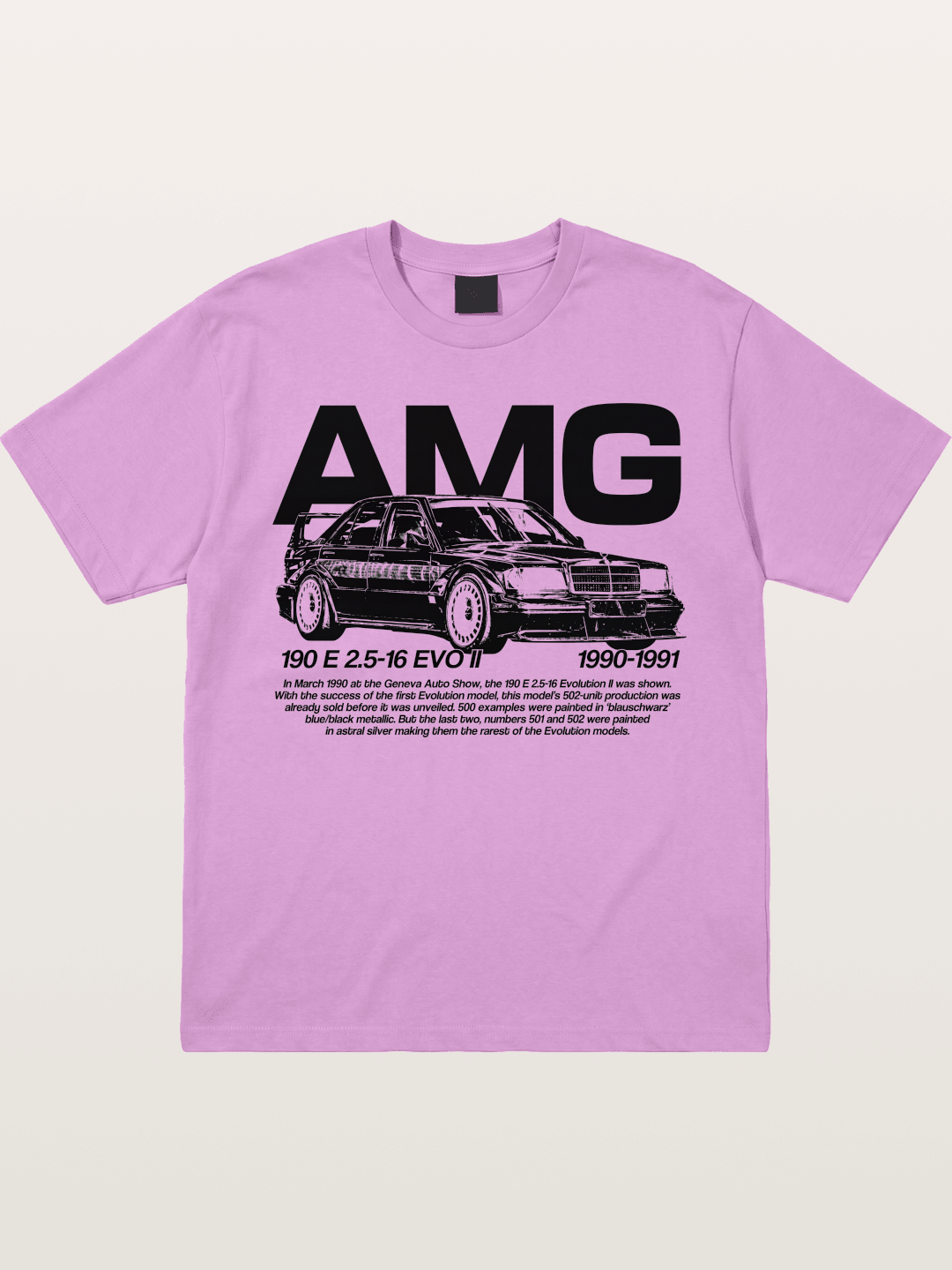 AMG 190E EVO Racing Car Art Gildan T-shirt