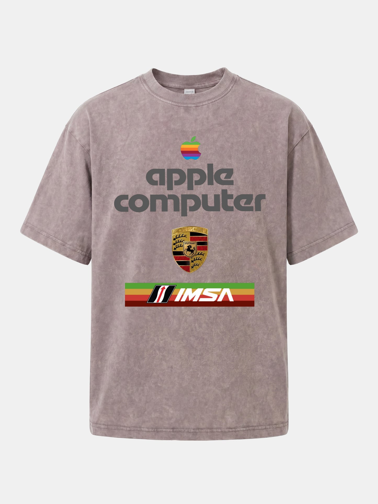 Apple IMSA Porsche Three Brand Combo Washed T-shirt