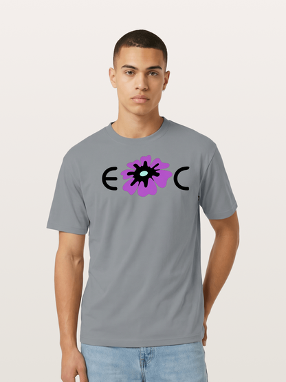 Purple EDC Daisy Silhouette Cotton T-shirt