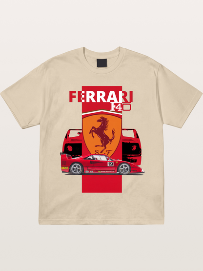 Ferrari F40 Race Car Double View Gildan T-shirt