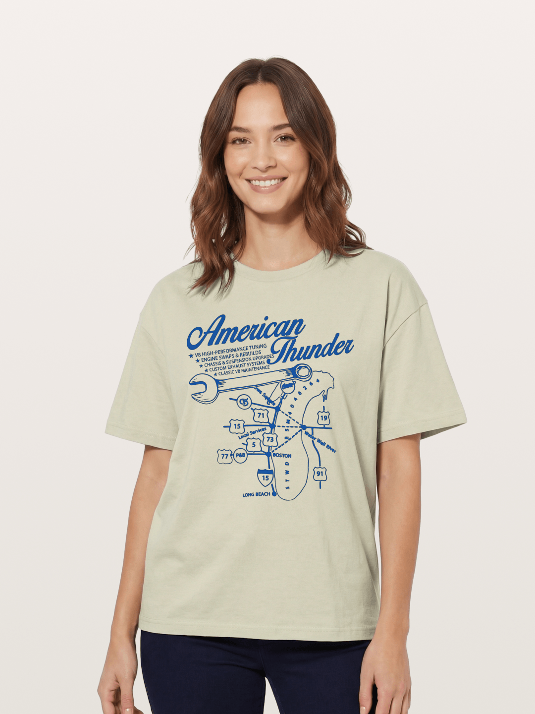 American Thunder Cotton T-shirt
