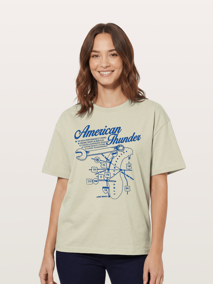 American Thunder Cotton T-shirt