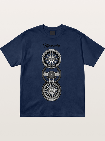 Wheel Stack Cotton T-shirt