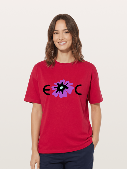 Purple EDC Daisy Silhouette Gildan T-shirt