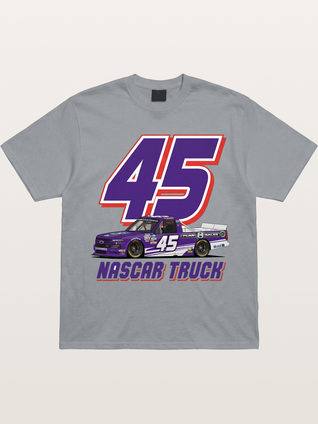 Purple 45 Racer Gildan T-shirt