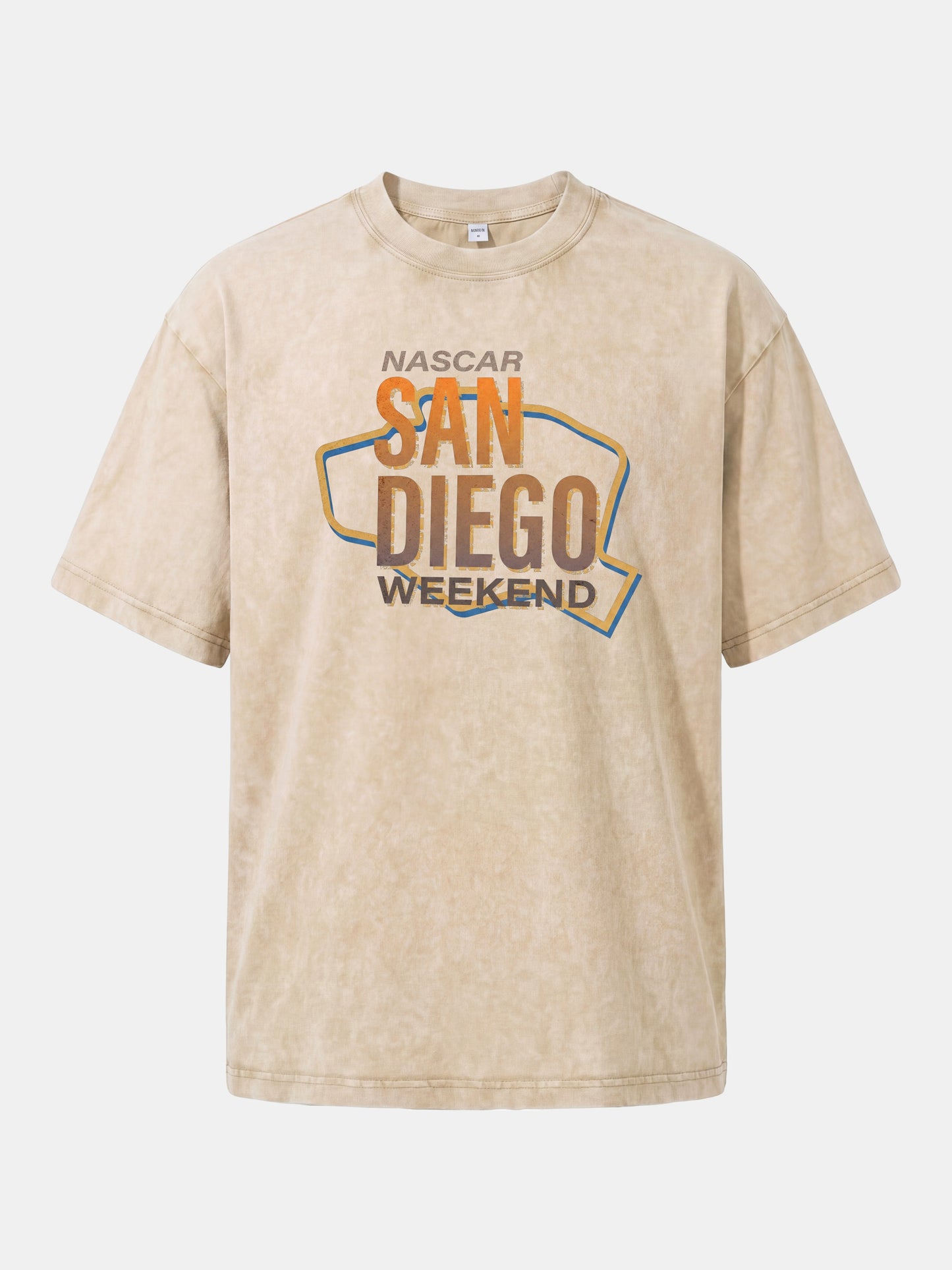 San Diego Weekend Vintage Typography Washed T-shirt