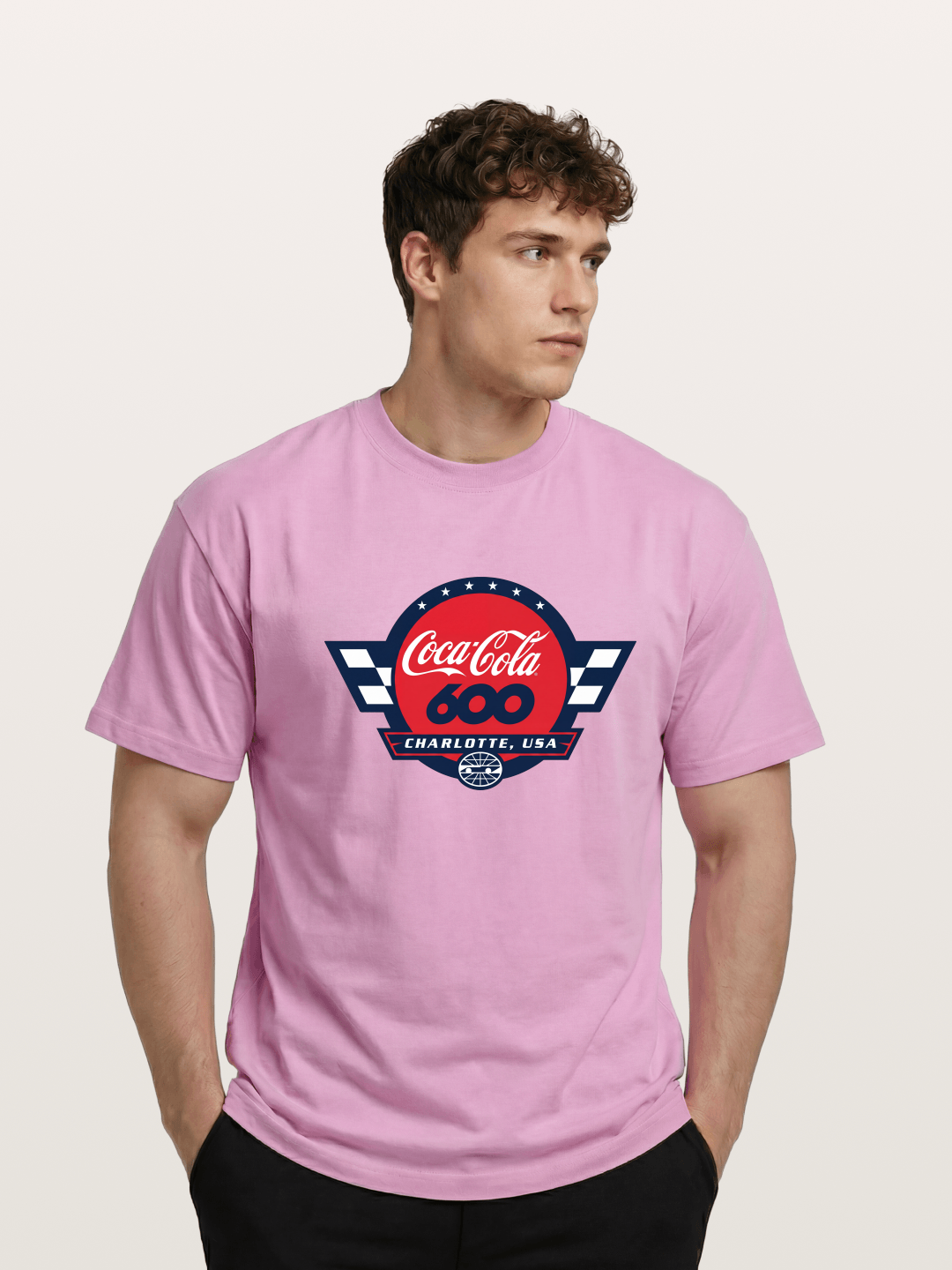 Coca-Cola 600 Charlotte USA Race Emblem Gildan T-shirt